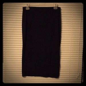 Old Navy black midi skirt